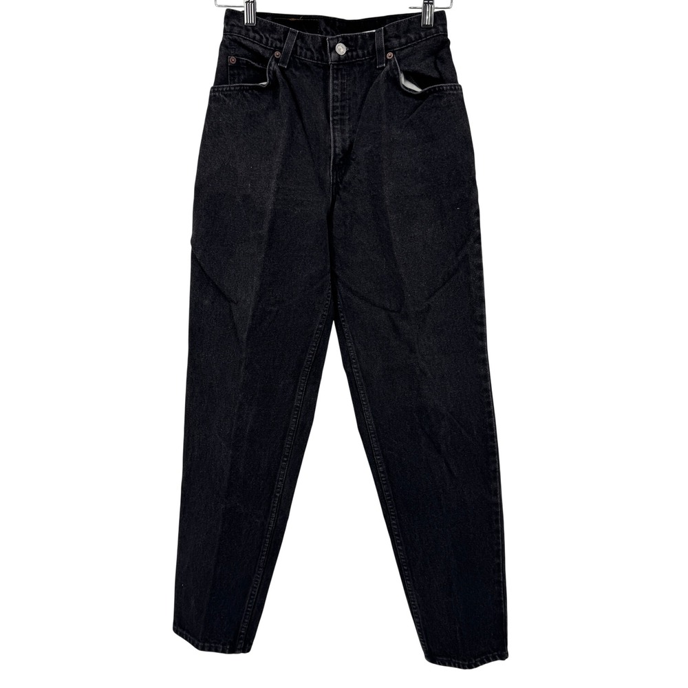 VTG Levis 951 Orange Tab Jeans Womens‎ 8 Med Black Relaxed Fit Tapered Leg 90s